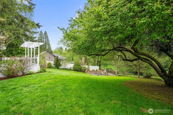 Large lot offering outdoor flexibility and potential