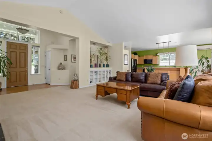 Open concept living room.