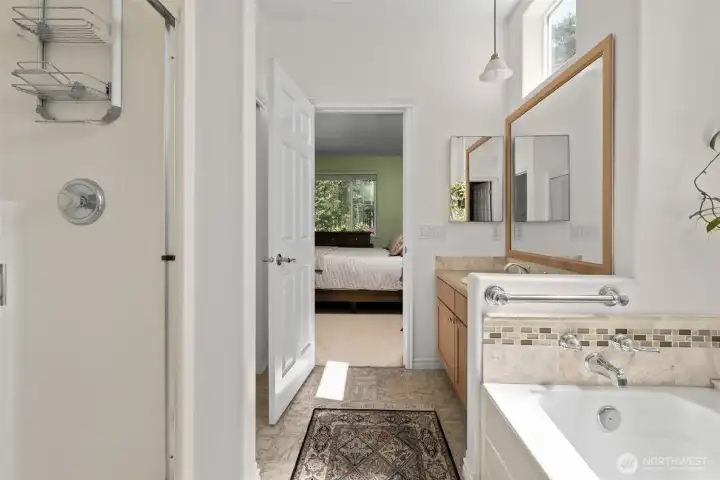 Primary bathroom.