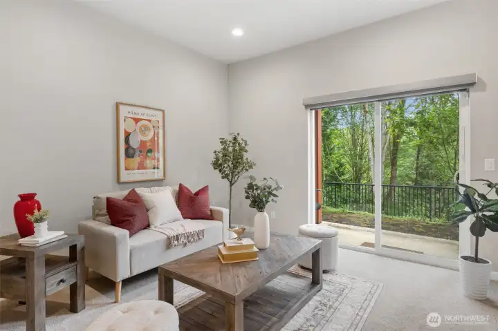 Downstairs Access to Patio and Backyard