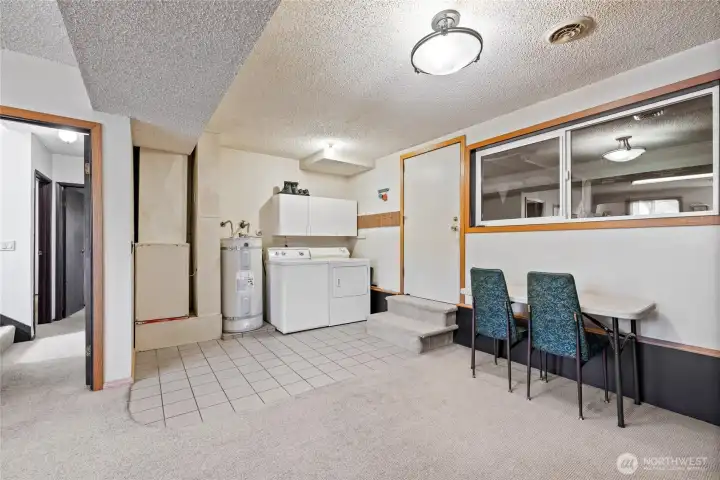 Flex space attached to the downstairs family room