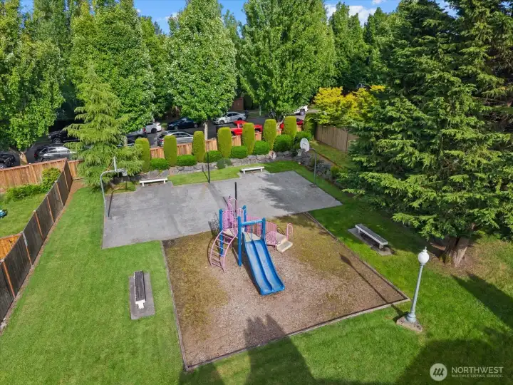 Well maintained Playground and sport court just steps away from your front door Well maintained Playground and sport court just steps away from your front door
