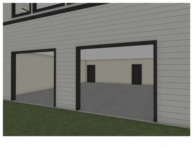 Two car garage