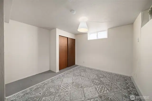Bedroom #3 in basement.