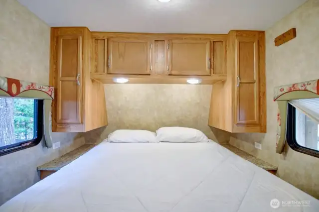 Cabinets in primary bedroom
