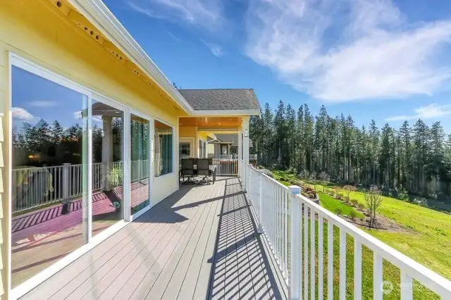 Deck runs the length of the home and is in great condition as is  everything in this home