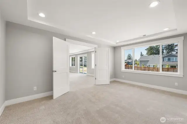 Options are endless on the spacious lower level.  This extra room provides flexibility for media, hobbies, play, & more.