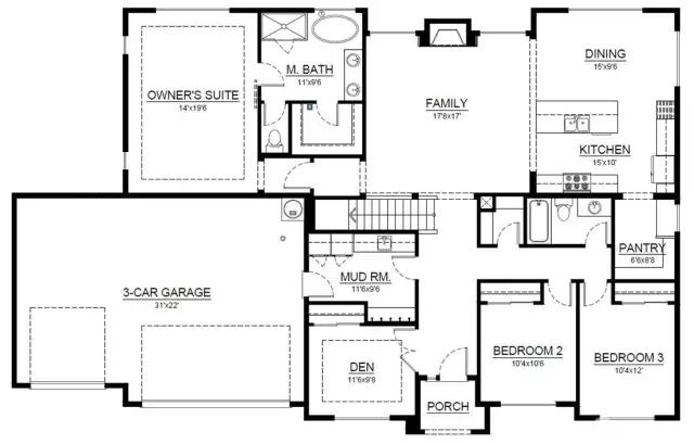 Main Floor. Dimensions are approximate only.