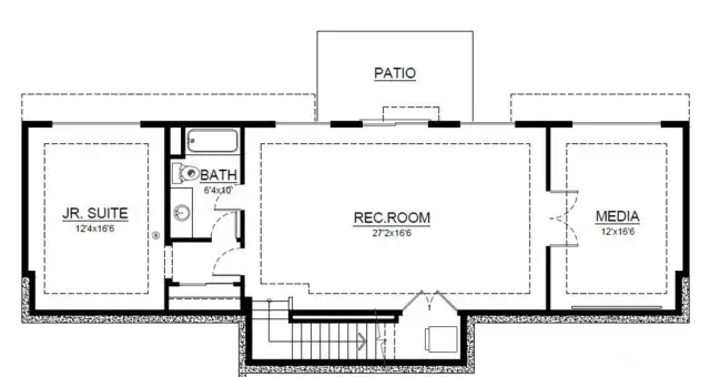 Lower Floor. Dimensions are approximate only.
