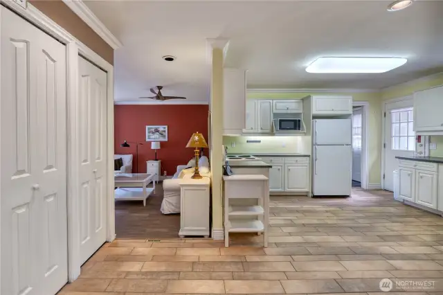 Kitchen view to Living