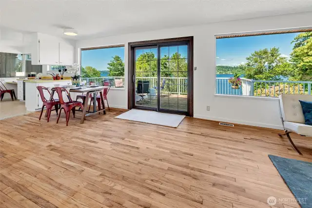 Original 1956 hardwood floors have been protected by carpeting for over 50years. A snap to rejuvenate!