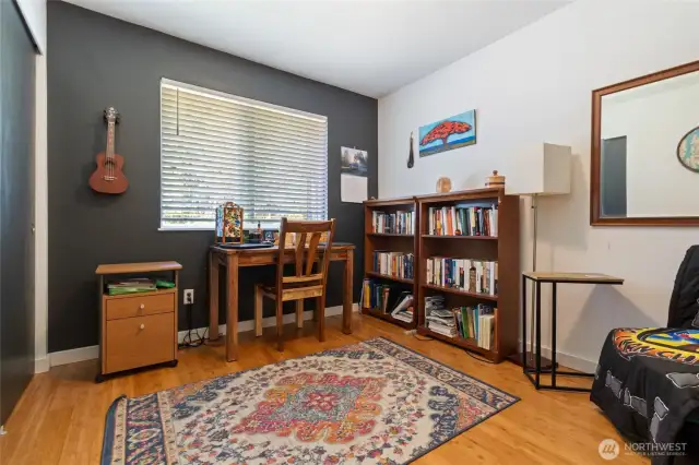 Bedroom 2, used as an office.