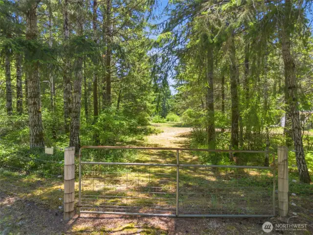 Walk through your flat 2.5 acre property.