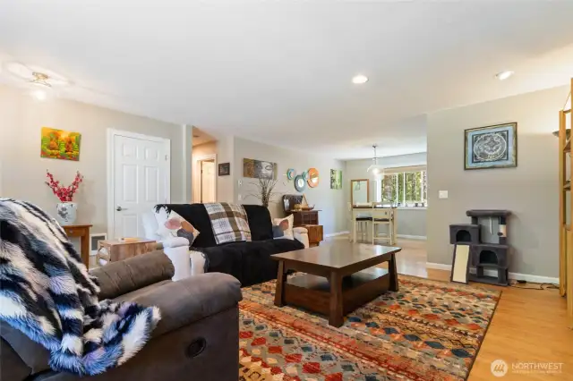 Another view of the family room to the dining room