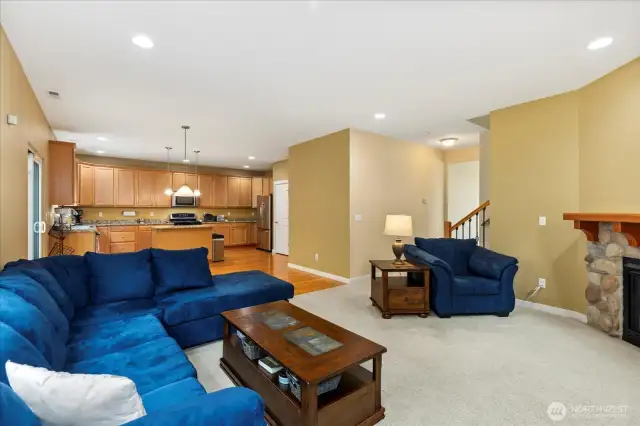 Family Room w/ Fireplace