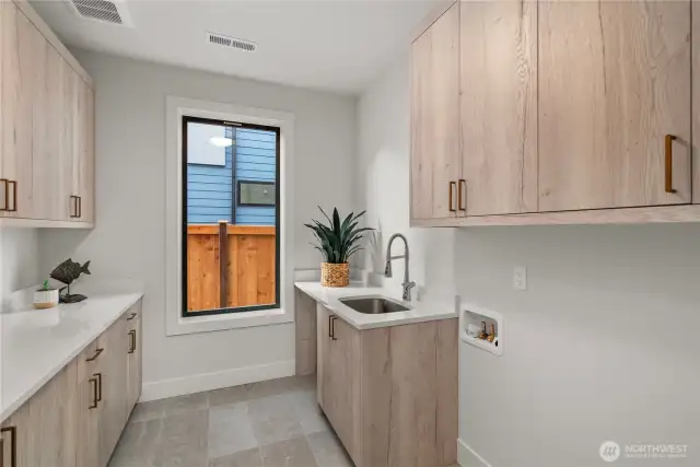 Ample built in storage