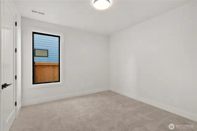 lower level 3/4 bath with attached bedroom