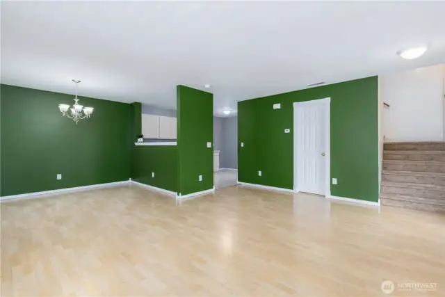 Open Concept Living Room/Dining Room