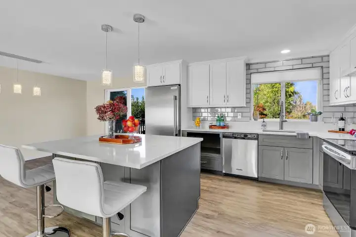 Beautifully appointed kitchen remodeled in 2024