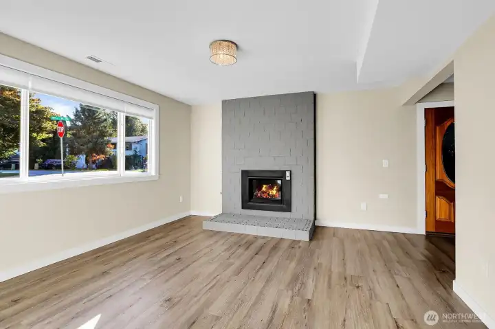 Enjoy gas fireplace. Separate entrance off side yard.