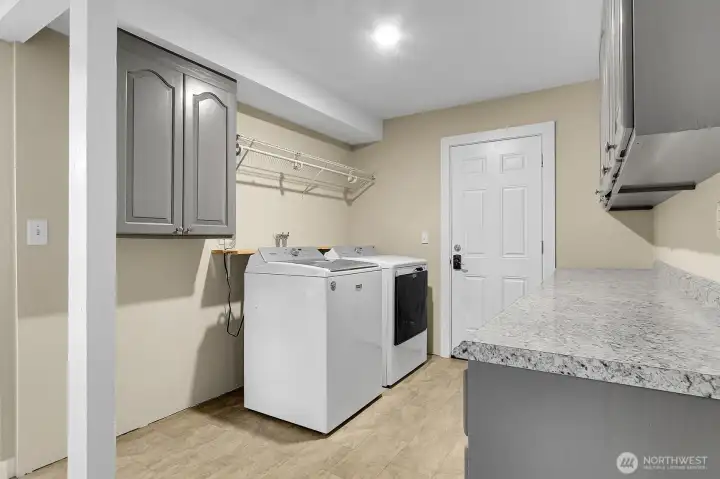 Easy access to backyard from the laundry room.