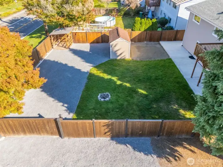 Additional parking along West side of property.