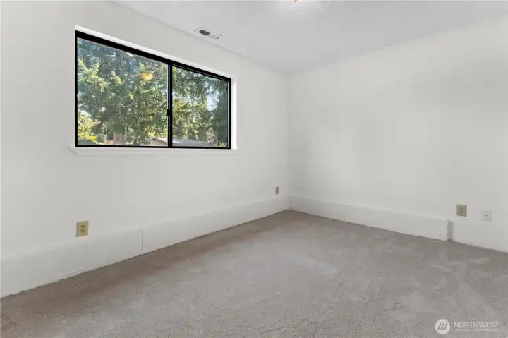 Lower Level Bed 1 with new carpet & paint