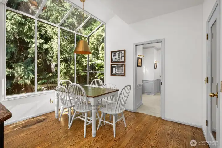 Charming nook with expansive windows