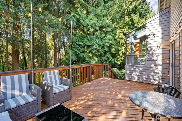 Newly revitalized deck, perfect for entertaining