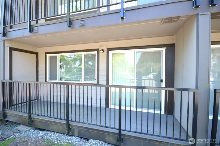 Rear covered patio