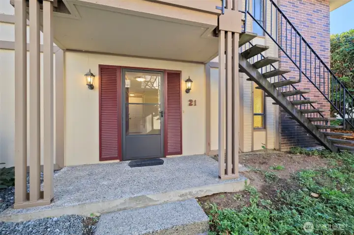 The Caravelle Condos - A small 28 unit, security gated community located centrally on Kent East Hill.  Security Gate provides access to your covered parking right next to your home - just use a garage door opener.