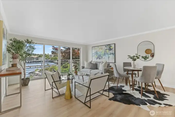 Super spacious living area!