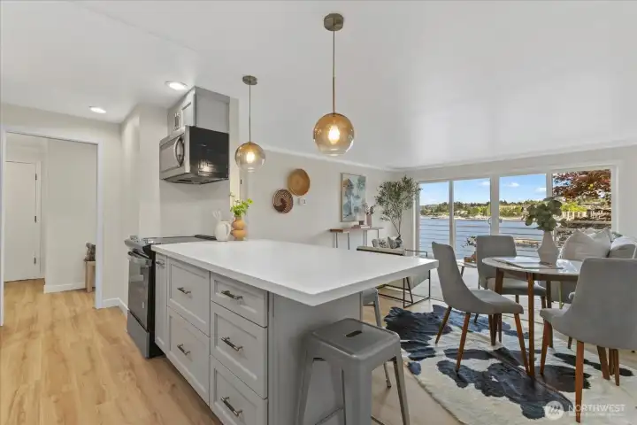 Soak in the view from the newly remodeled kitchen!