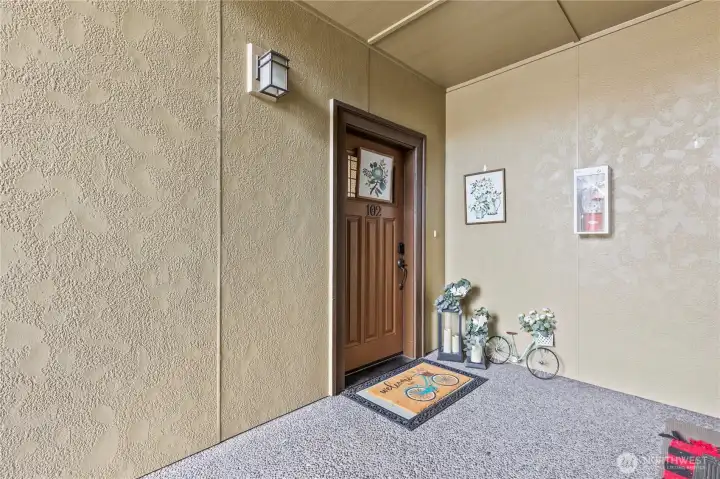 Front Main-floor Condo entry (zero Steps)