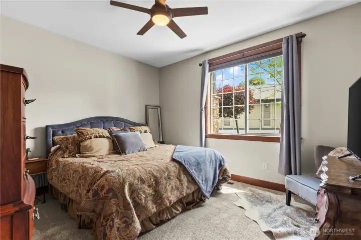 Primary Bedroom with fan