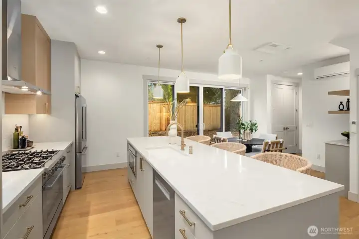 Beautiful kitchen with large island