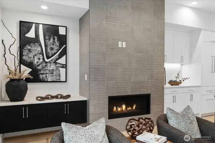 Gas Fireplace for warmth and understated sophistication.