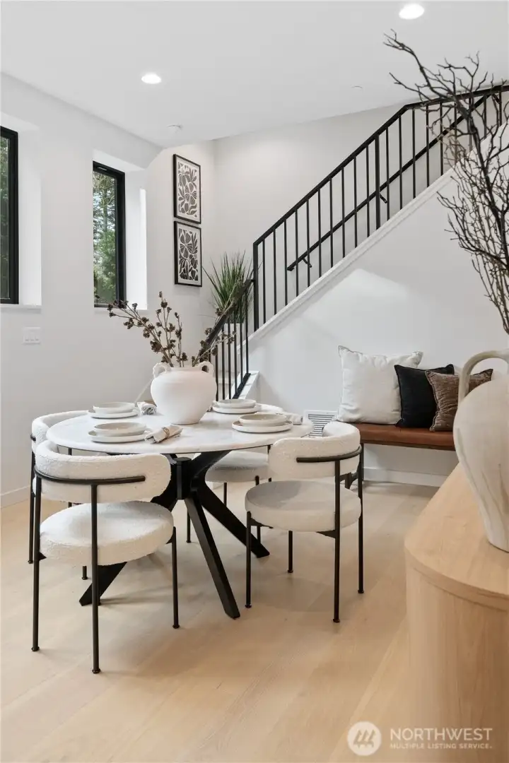 Spacious dining area with seamless connection to living spaces.