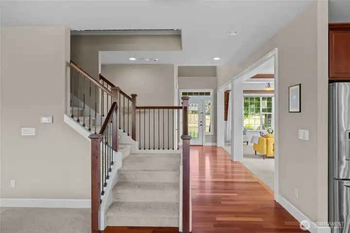 Upstairs continues to impress with well-designed spaces and comfortable living areas.