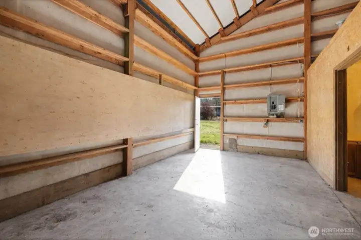 Personal items have been virtually removed from the shop.