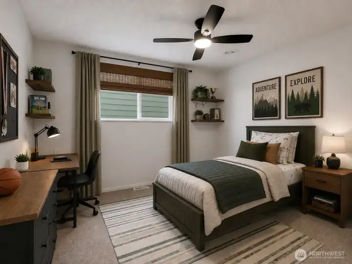 Virtually Staged Bedroom 2
