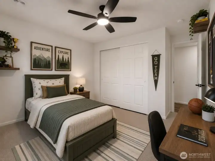 Virtually Staged Bedroom 2