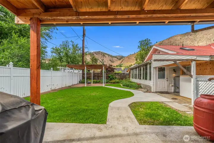 Back yard area
