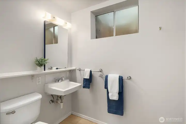 3/4 bathroom downstairs