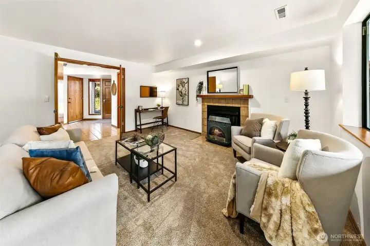 Separated from the main living areas, this oversized family room provides valuable flexibility for multigenerational living, extended stays or evolving household needs.