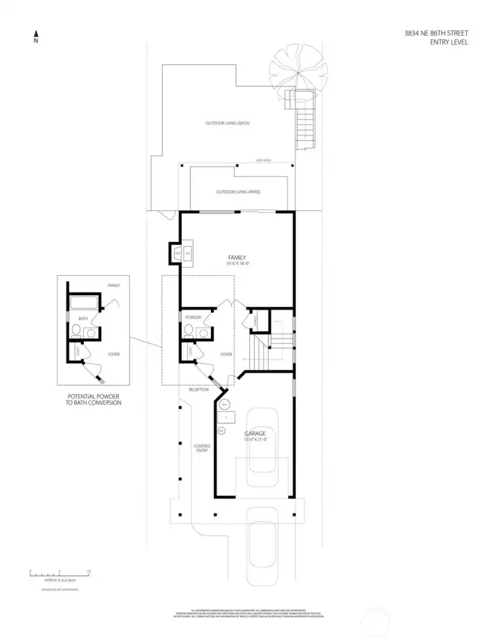 The primary gathering level combines living, dining, kitchen and covered outdoor living spaces designed for everyday functionality and entertaining.