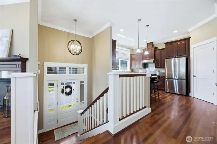 Gorgeous hardwood flooring throughout