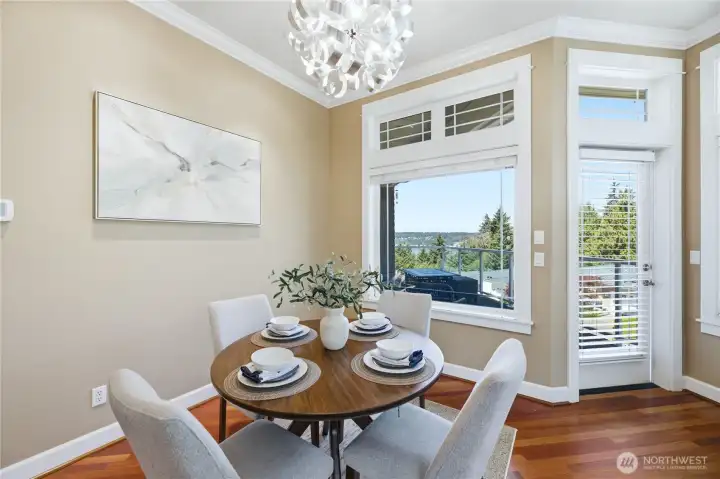 Views of Henderson Bay from the dining room
