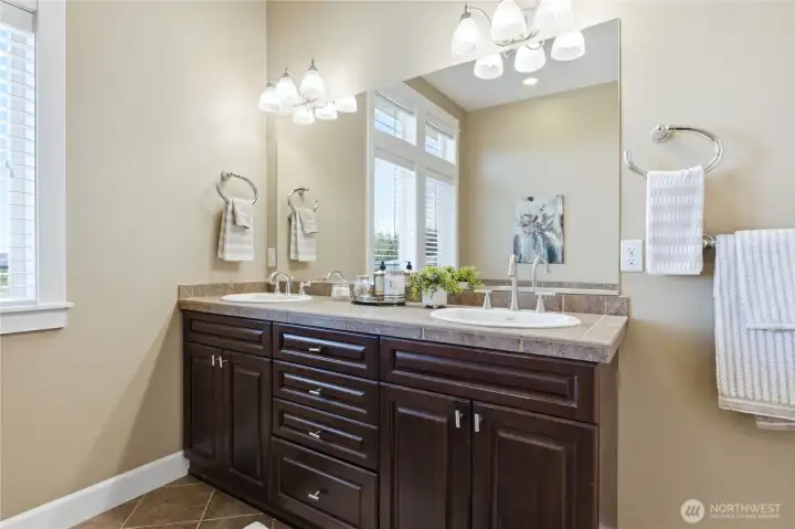 Primary double vanity