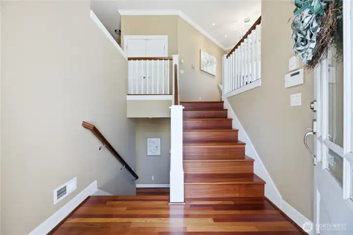 Step inside to stunning hardwood floors and high end finishes